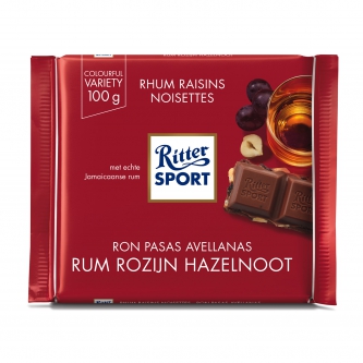 CHOCOLATE PASAS, AVELLANAS Y RON
